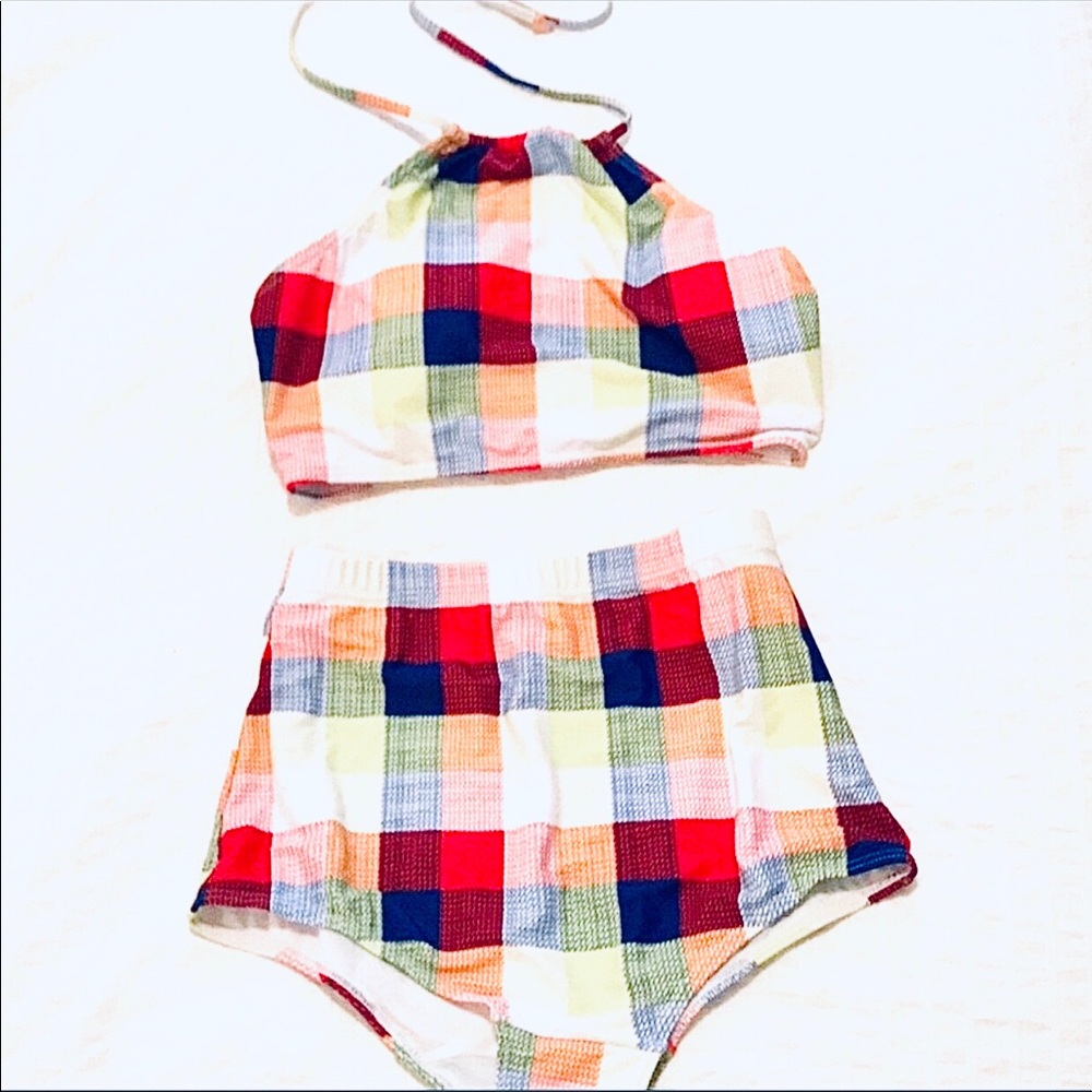 ModCloth vintage style high waist bikini L